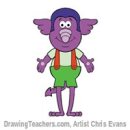 How to Draw Cartoon Characters Elvis from Jumbalees
