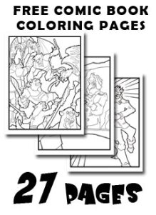Free Comic Book Coloring Pages