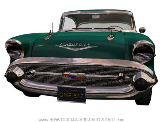 57 Chevy Bel Air Front Color