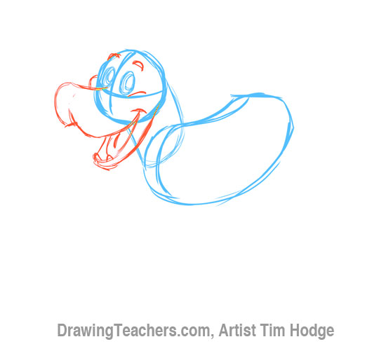 How to Draw a Cartoon dog 3