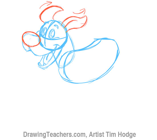 How to Draw a Cartoon dog 4