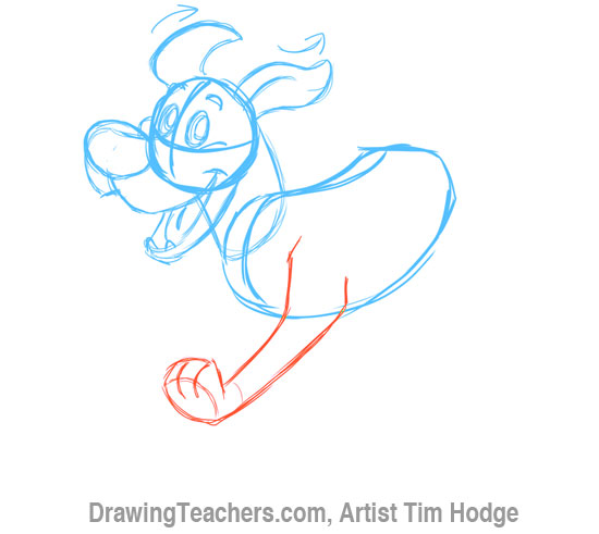 How to Draw a Cartoon dog 5