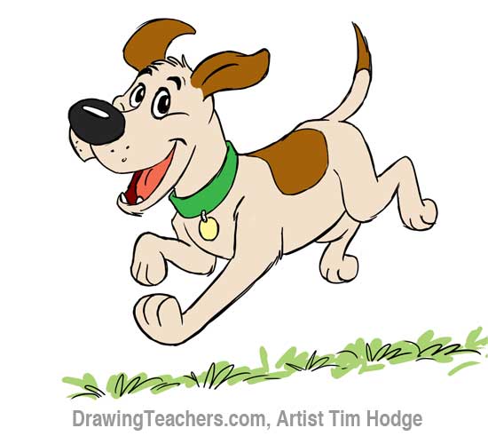Cartoon Dog - How to Draw a Dog Step by Step.