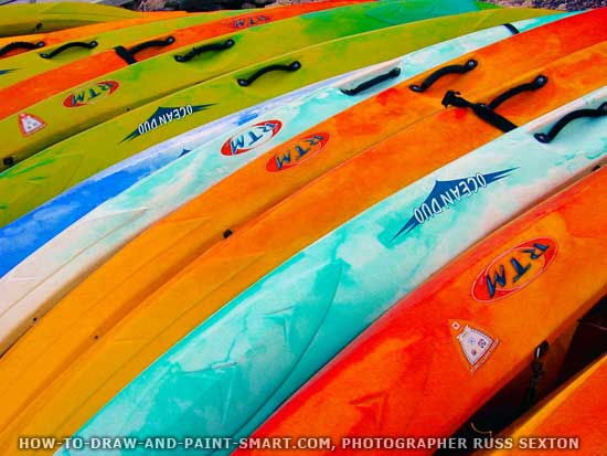 Kayaks Phot by Russ Sexton