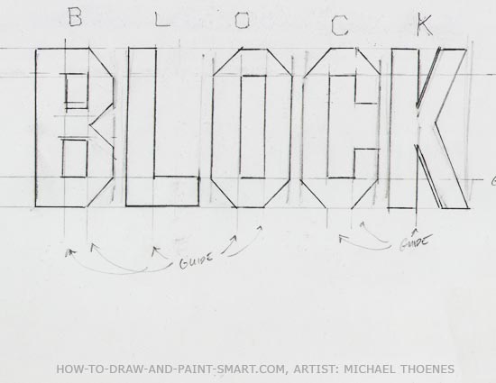 3d block letters 3