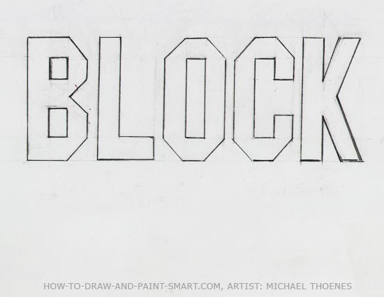 3d block letters 4