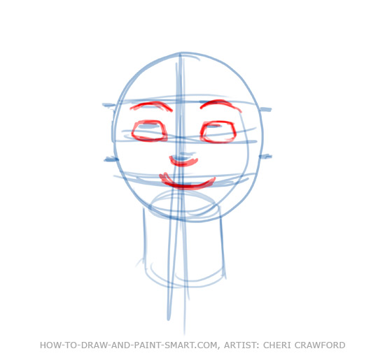 Draw a Human Face Drawing 5