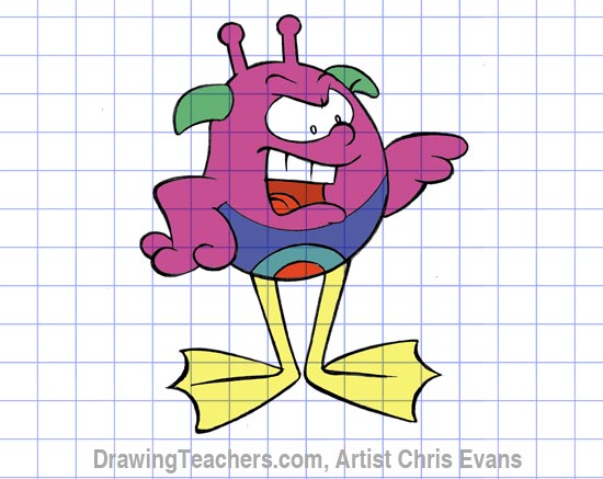 Draw Cartoon Characters - Hoppy from Jumbalees