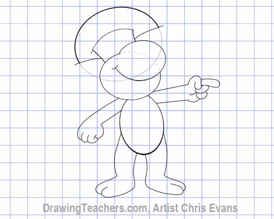 How to draw Cartoon characters "Fred"