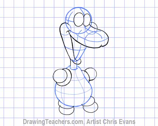 How to draw Cartoon characters "myrtle"