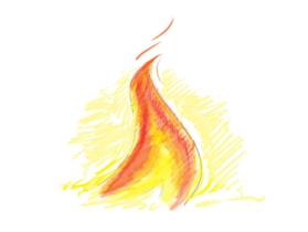 Flames Step 8 - How-to-draw-and-paint-smart.com