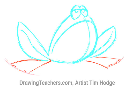 How to Draw a Cartoon frog 5
