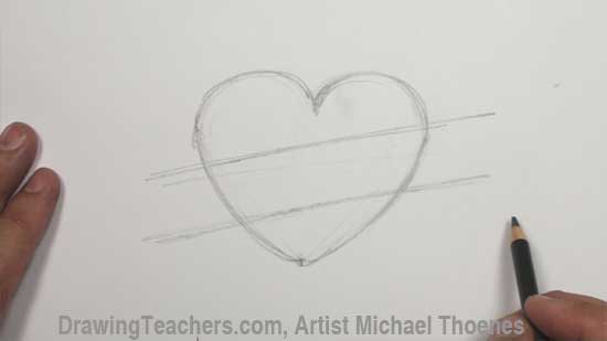 Heart Drawing - Ultimate Heart Design Step 1