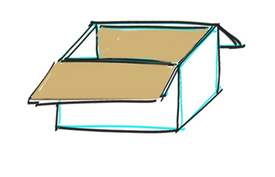 How to Draw a Box Step 7