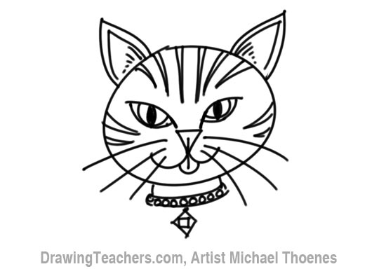 Cat cartoon drawing