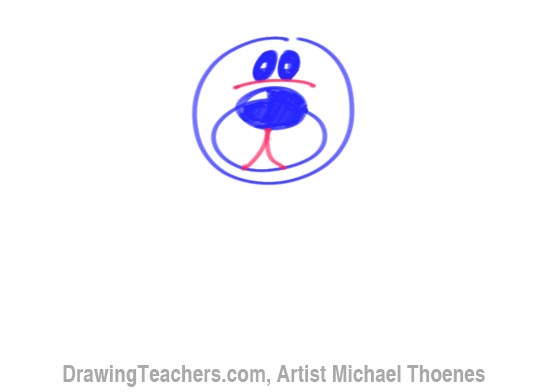 How to Draw a Cartoon Dog Step 4