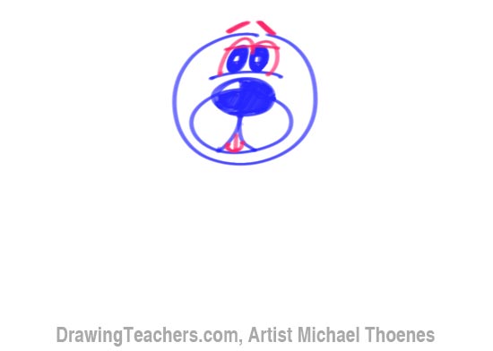 How to Draw a Cartoon Dog Step 5