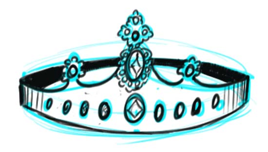 How to Draw a Crown Step 9