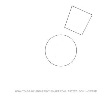 How to Draw a Cartoon Dog Step 1