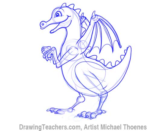 How to Draw Dragon for Kids 8