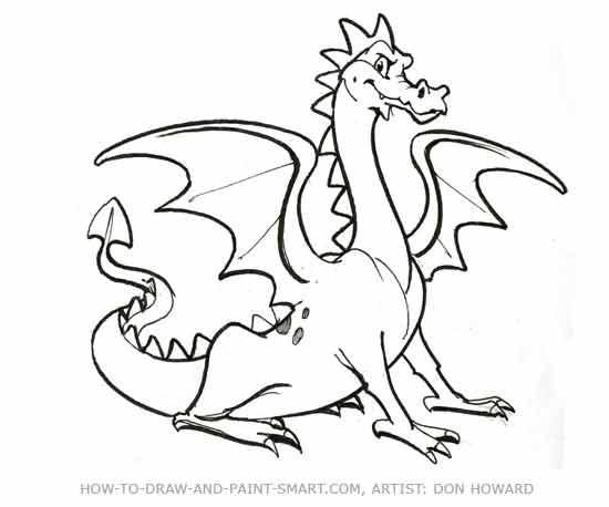 How to Draw a Dragon Step 6