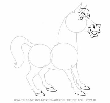 How to Draw a Horse Step 4