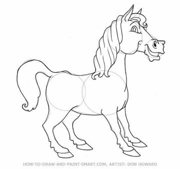 How to Draw a Horse Step 5