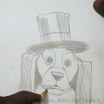 How to Draw a Hound Dog 3