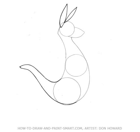 How to Draw a  Kangaroo Step 3