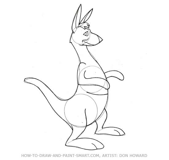 How to Draw a  Kangaroo Step 5
