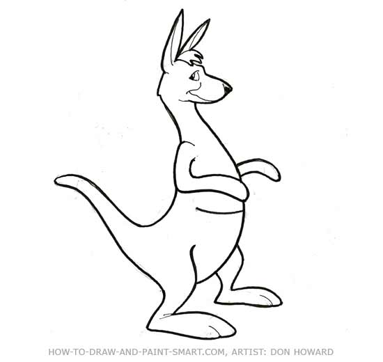 How to Draw a  Kangaroo Step 6