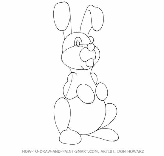 How to Draw a Rabbit Step 4