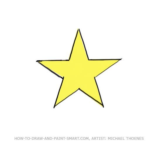 How to Draw a Star Step 7