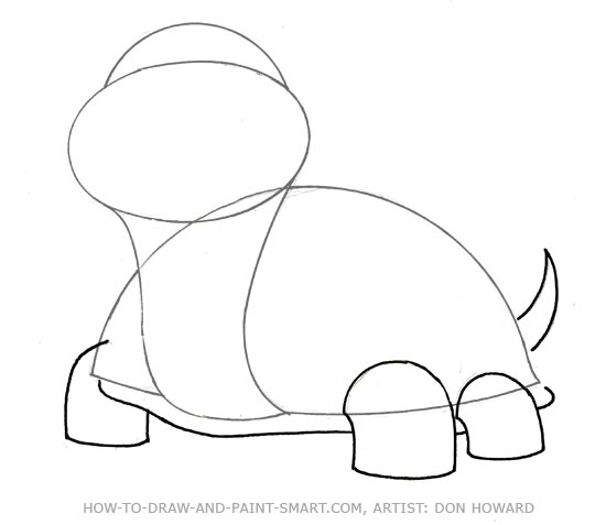 How to Draw a Teddy Bear Step 3