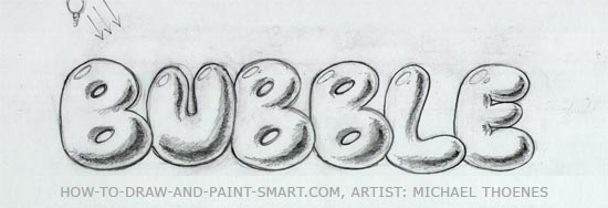 How To Draw Bubble Letters