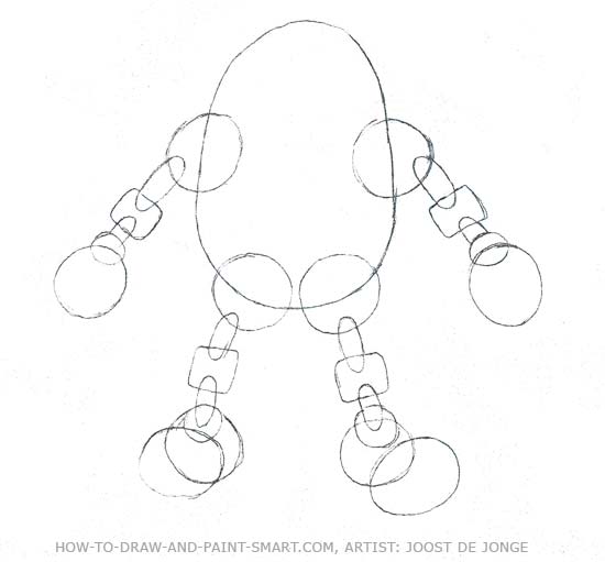 How to Draw Robots Step 3