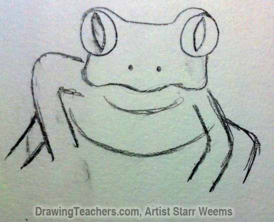 How to Draw a Tree Frog 4