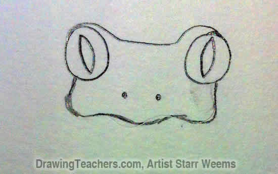How to Draw a Tree Frog 3