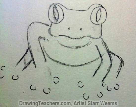 How to Draw a Tree Frog 6