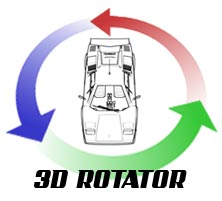 lamborghini Countach 3D Rotator