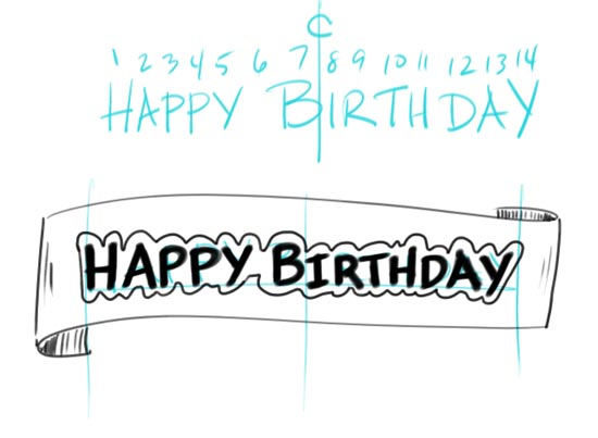 Make Your Own Birtday Banner Step 6