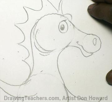 How to Draw a Seahorse 1