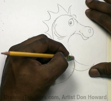 How to Draw a Seahorse 2