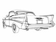 57 Chevy Bel Air Rear