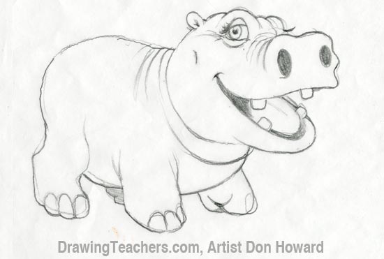 Cartoon Hippo 5