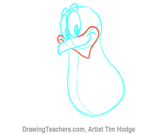 How to Draw a Cartoon penguin 7