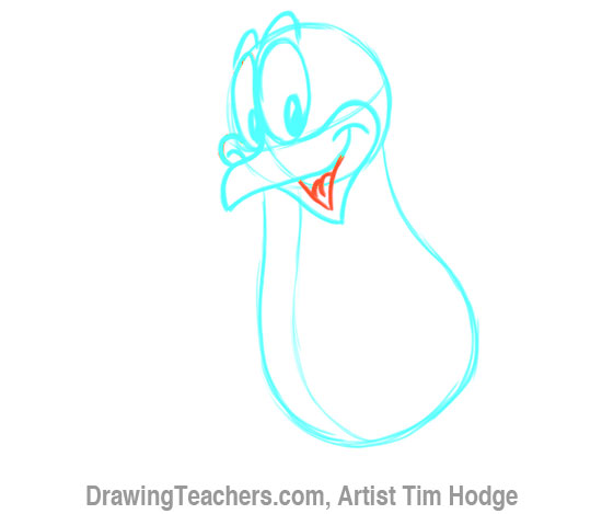 How to Draw a Cartoon penguin 8