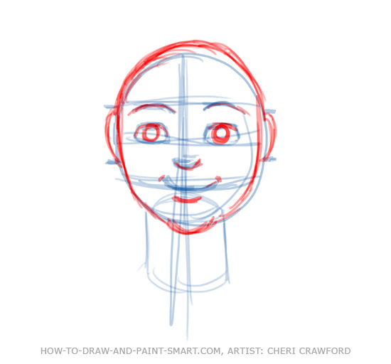 Draw a Human Face Drawing 6