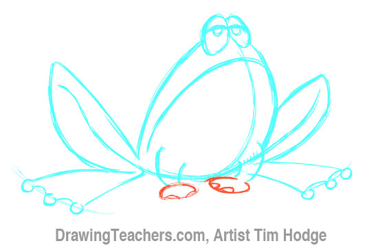 How to Draw a Cartoon frog 7