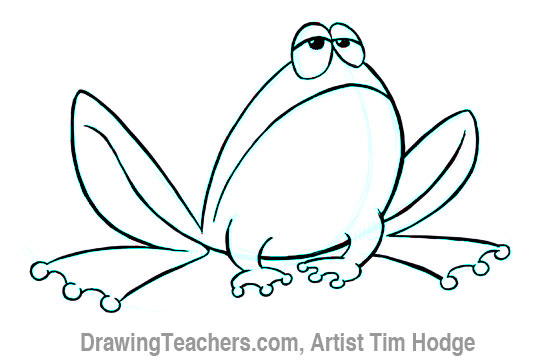 How to Draw a Cartoon frog 11